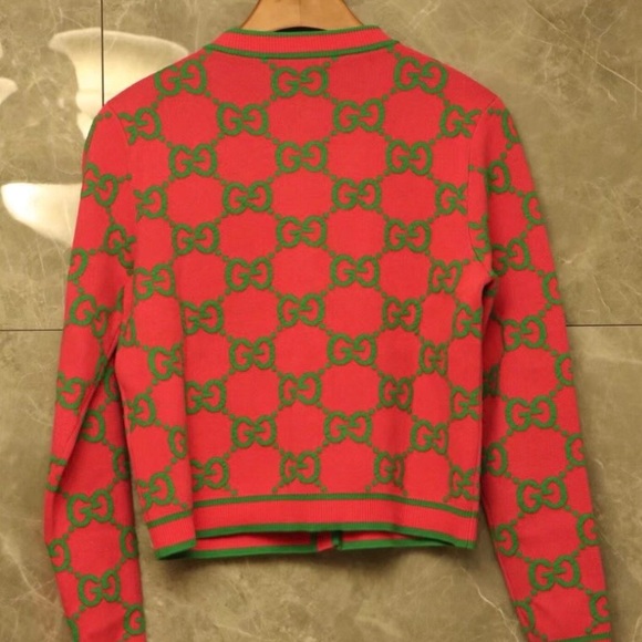Gucci Pink and Green Women's Jacket - Picture 5 of 6